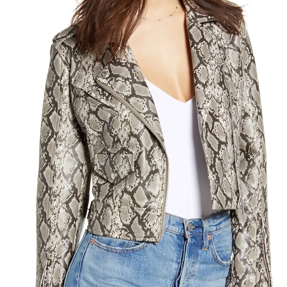 Blank NYC Jackets & Blazers - Blank NYC Snake Moto Jacket